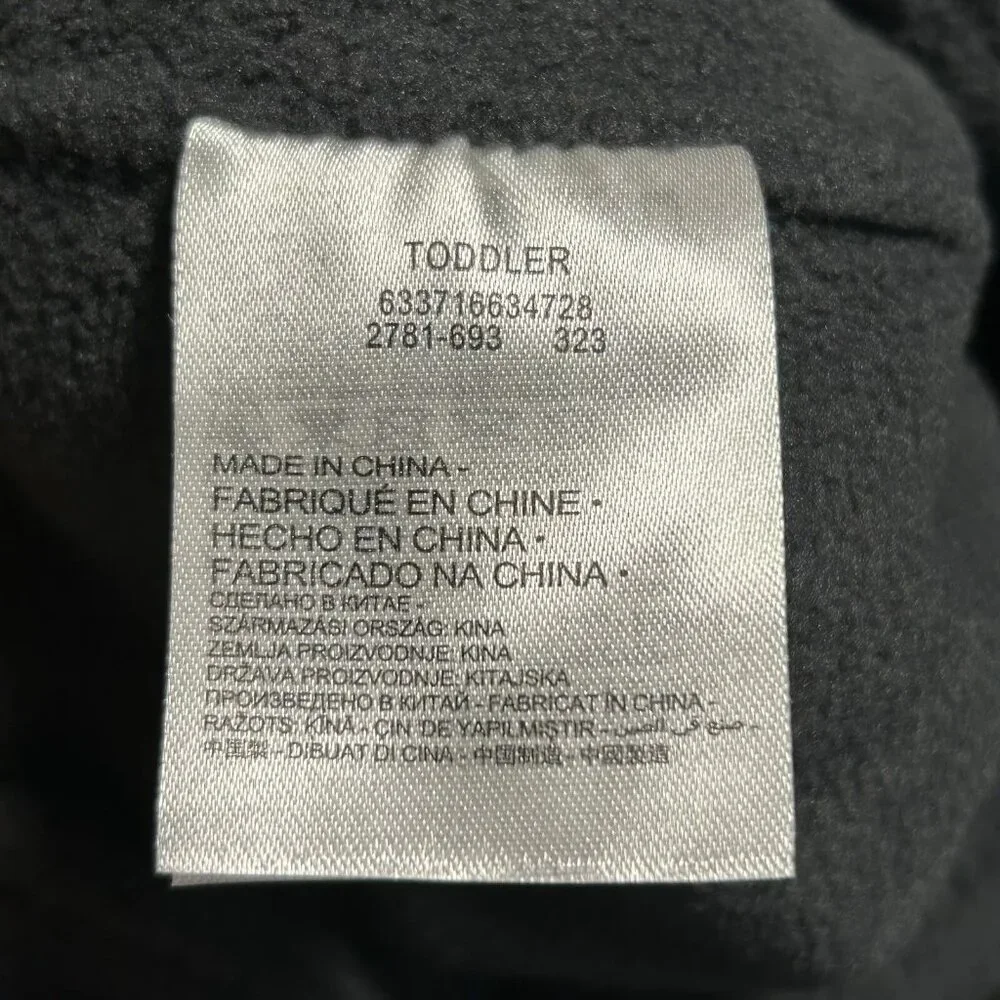 Nike Toddler Boys Fleece Chin Strap Trapper Hat & Mittens 2‎ Piece Set Size 2-4T
